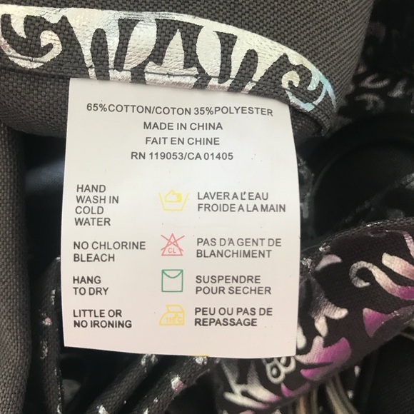 Residence - Printed Metallic Charcoal Gray Cotton Grommet Panel Curtains - Picture 5 of 5